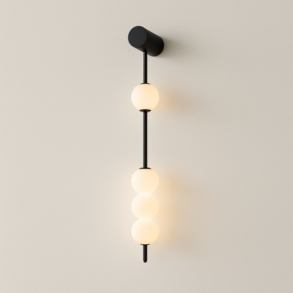 Luminária Arandela Moderna Minimalista LED Acrílico Madeira Antare