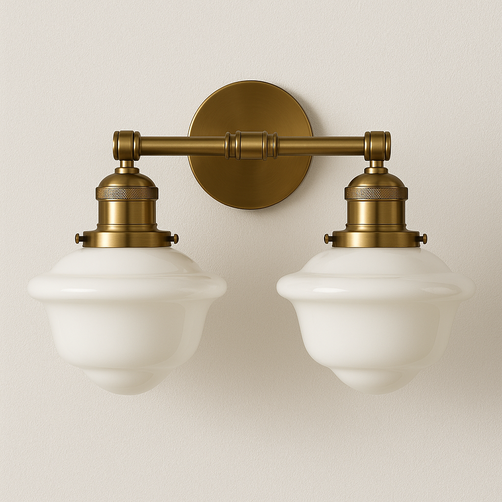 Luminária Arandela Minimalista Metal Vidro Mattra