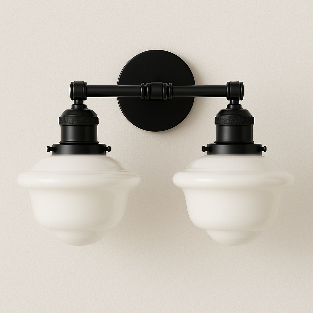 Luminária Arandela Minimalista Metal Vidro Mattra