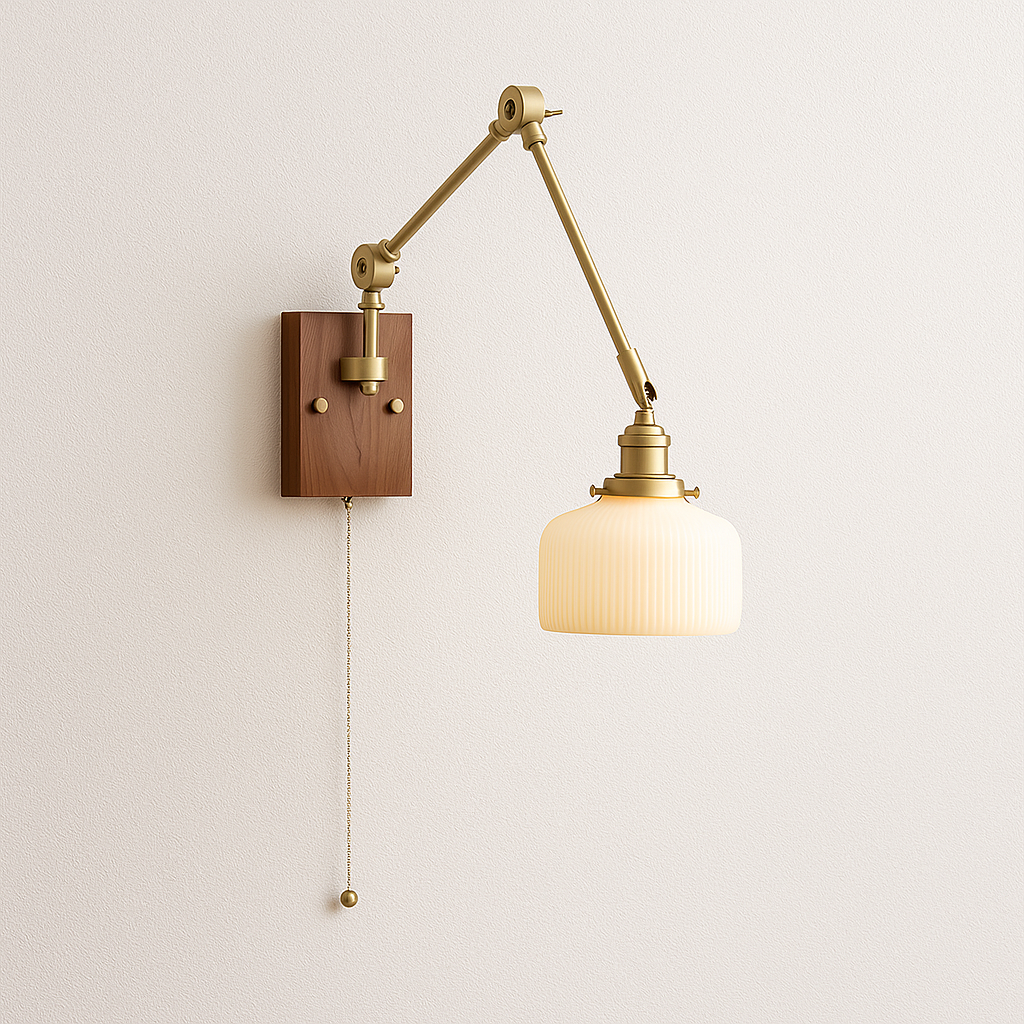 Luminária Arandela Moderna Minimalista Vidro Metal Larenza