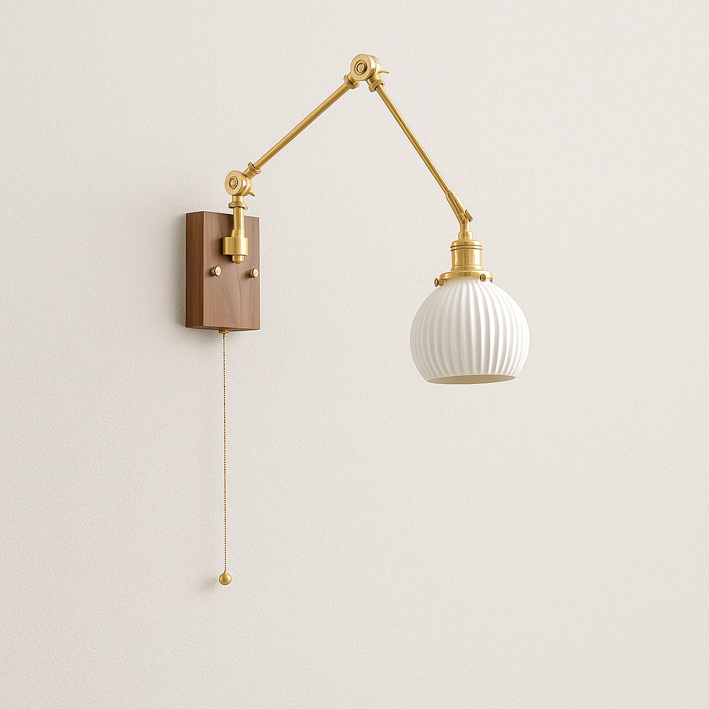 Luminária Arandela Moderna Minimalista Vidro Metal Larenza