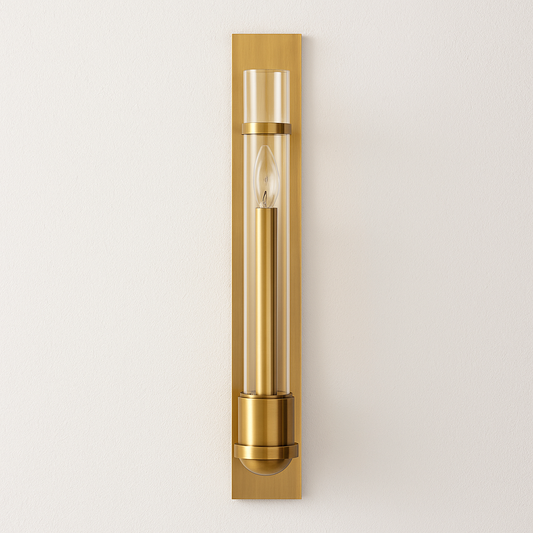 Luminária Arandela Moderna Minimalista Vidro Metal Fronke