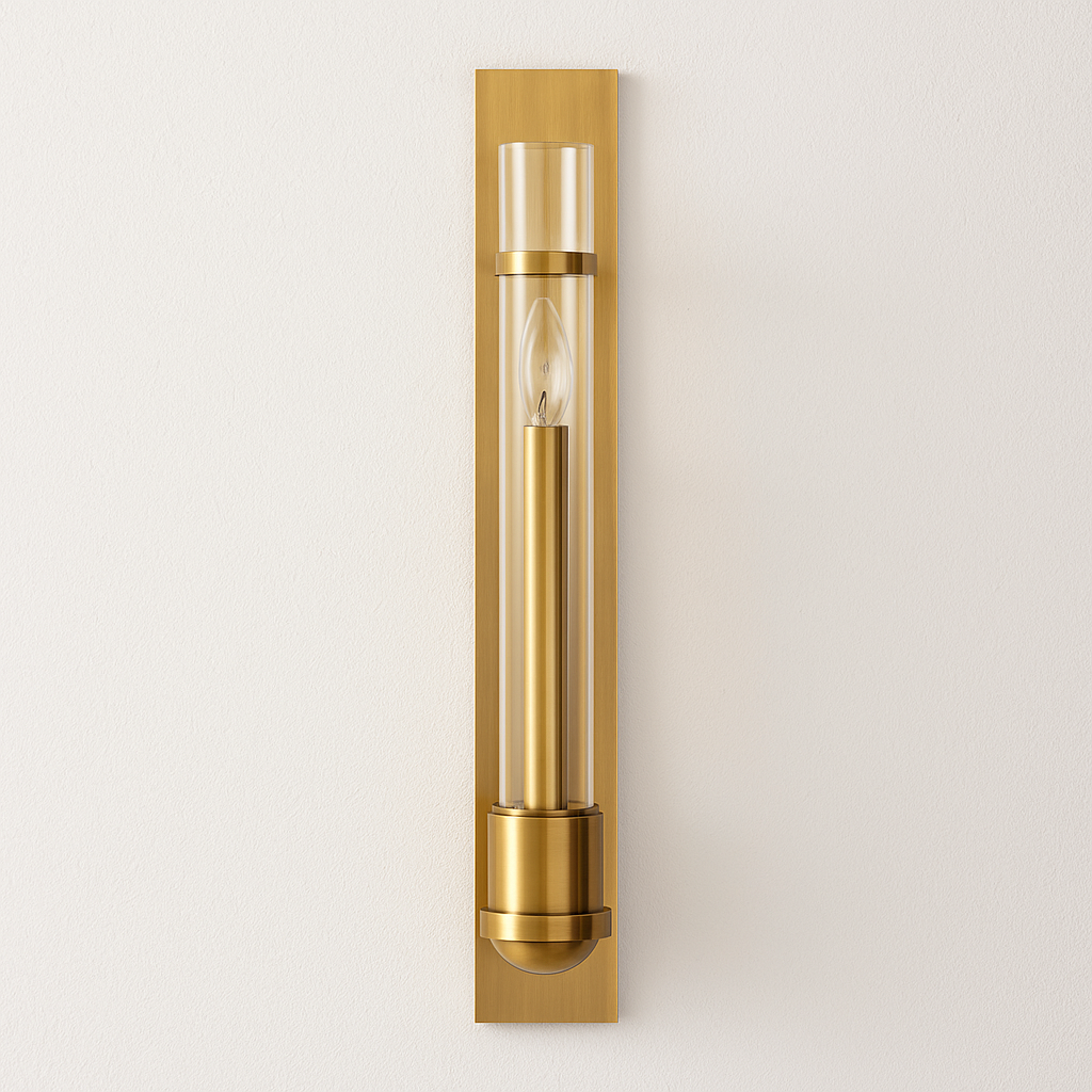 Luminária Arandela Moderna Minimalista Vidro Metal Fronke