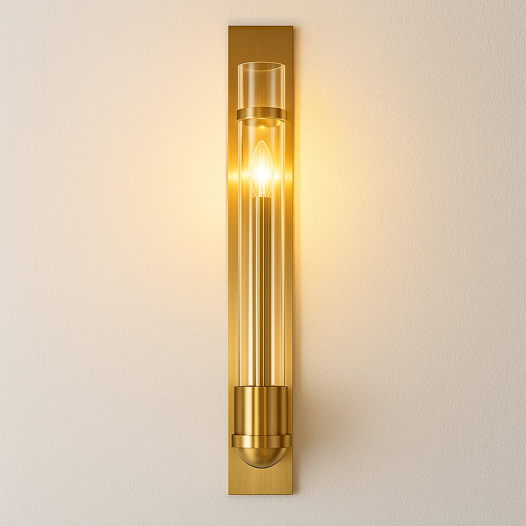 Luminária Arandela Moderna Minimalista Vidro Metal Fronke