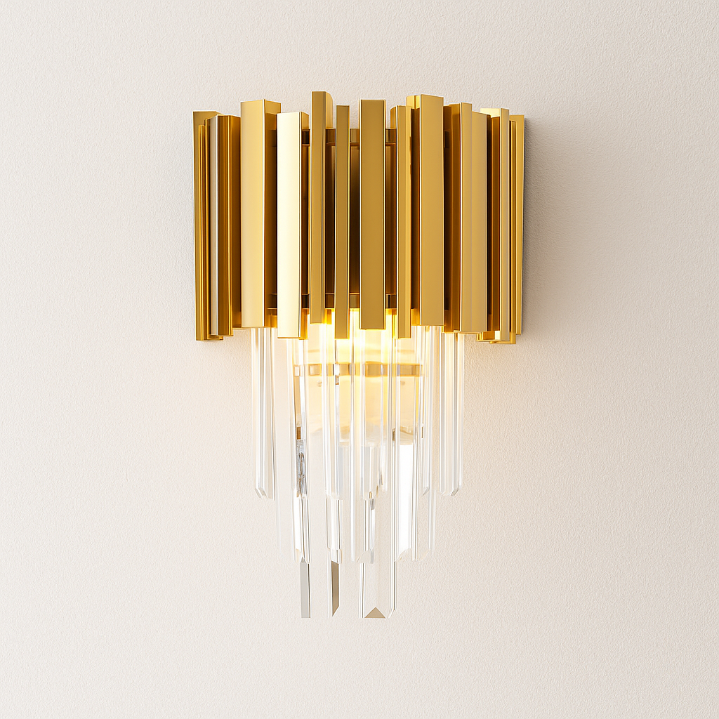 Luminária Arandela Moderna Minimalista Cristal Boreal