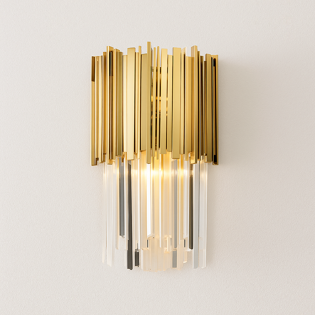 Luminária Arandela Moderna Minimalista Cristal Boreal