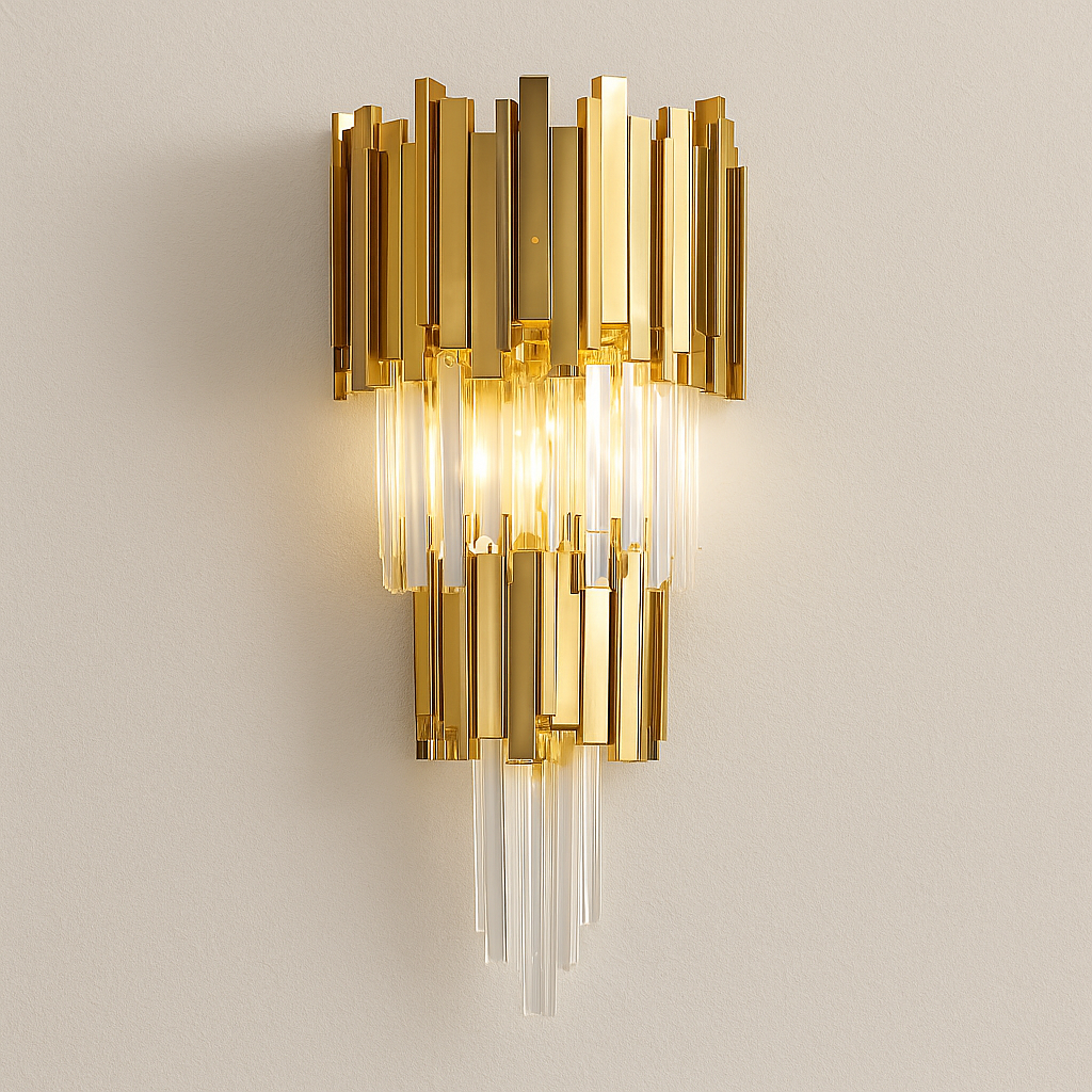 Luminária Arandela Moderna Minimalista Cristal Boreal