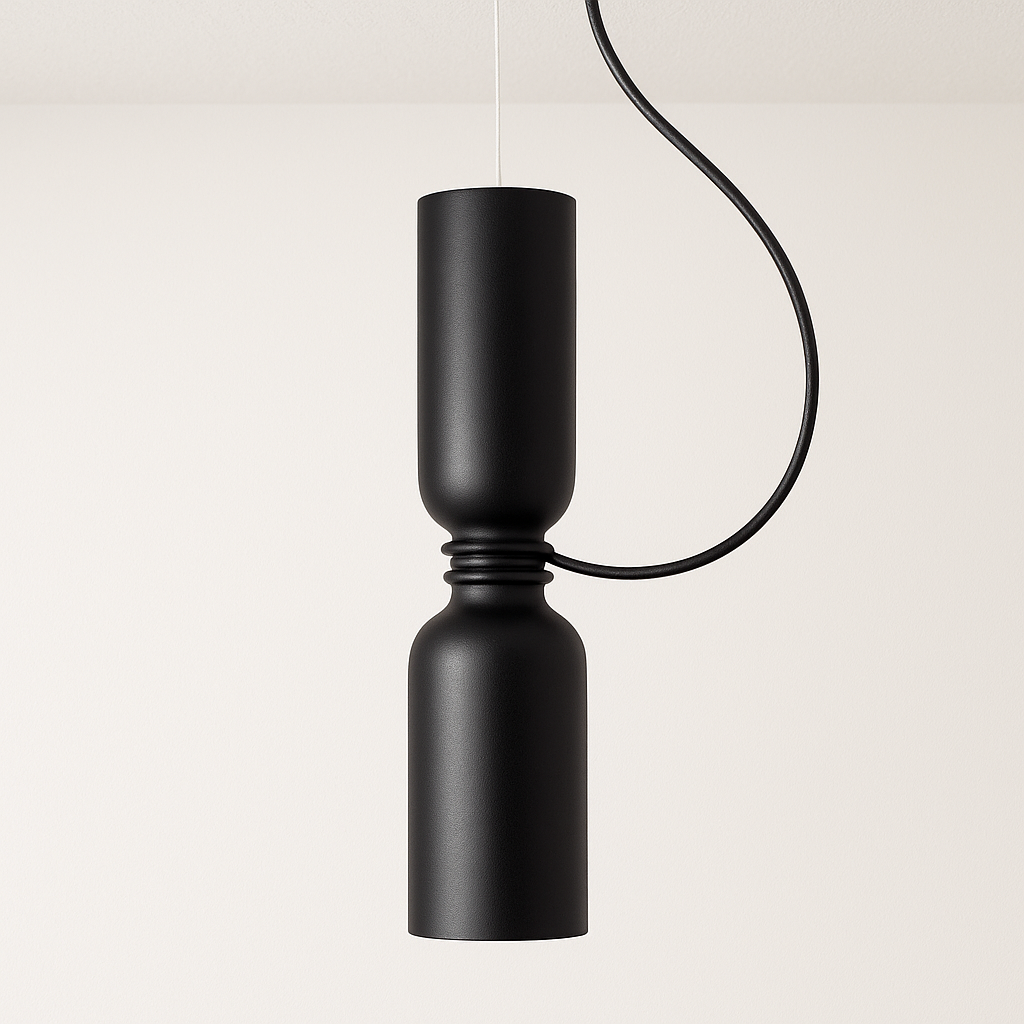Luminária Pendente Moderno Minimalista Nia Black