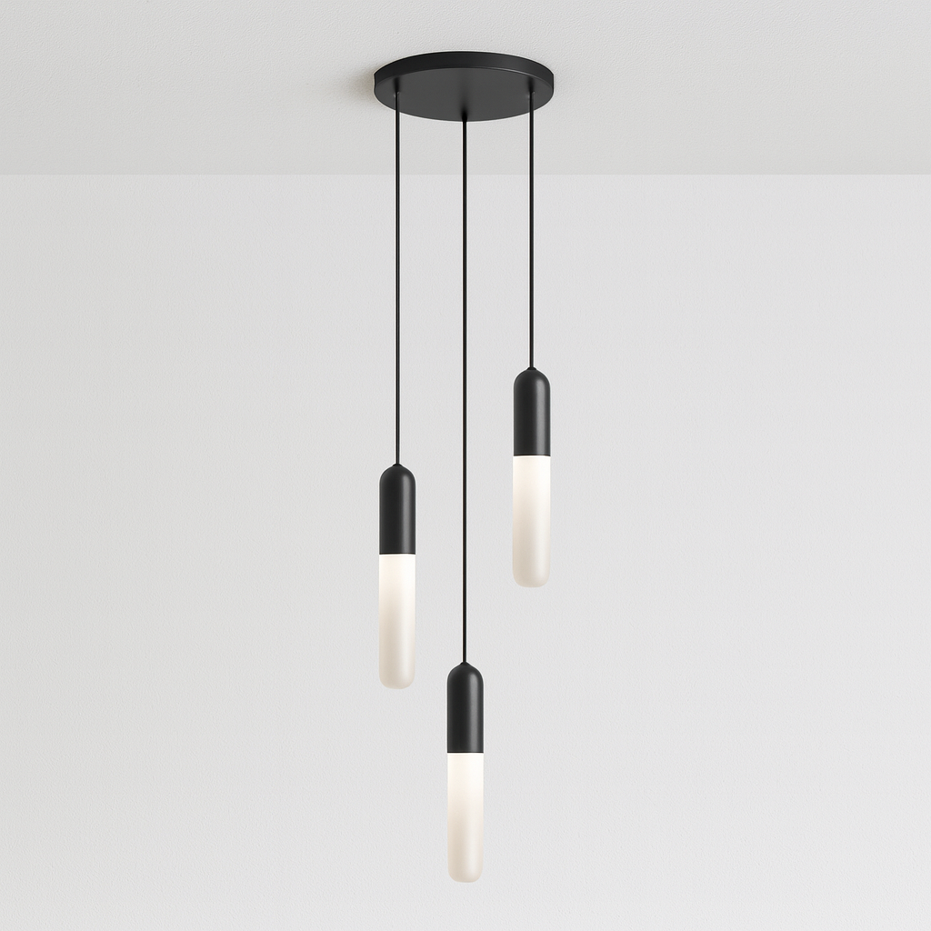 Luminária Pendente Moderna Minimalista LED Pill