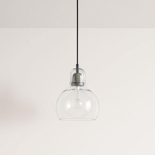 Luminária Pendente Moderno Minimalista Vidro Sienna