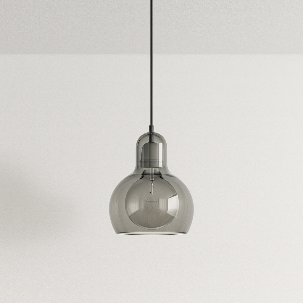 Luminária Pendente Moderno Minimalista Vidro Sienna