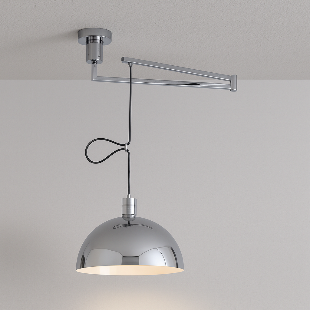 Luminária Pendente Moderna Minimalista Articulada Metal Raja