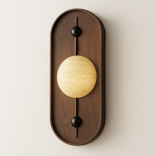 Luminária Arandela Moderna Minimalista LED Madeira Bogman
