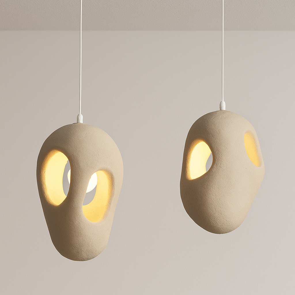 Luminária Pendente Moderna Minimalista Resina Nomam