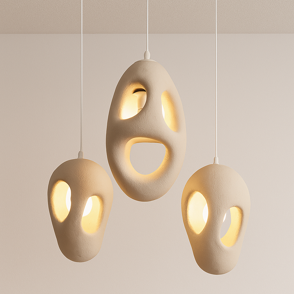 Luminária Pendente Moderna Minimalista Resina Nomam