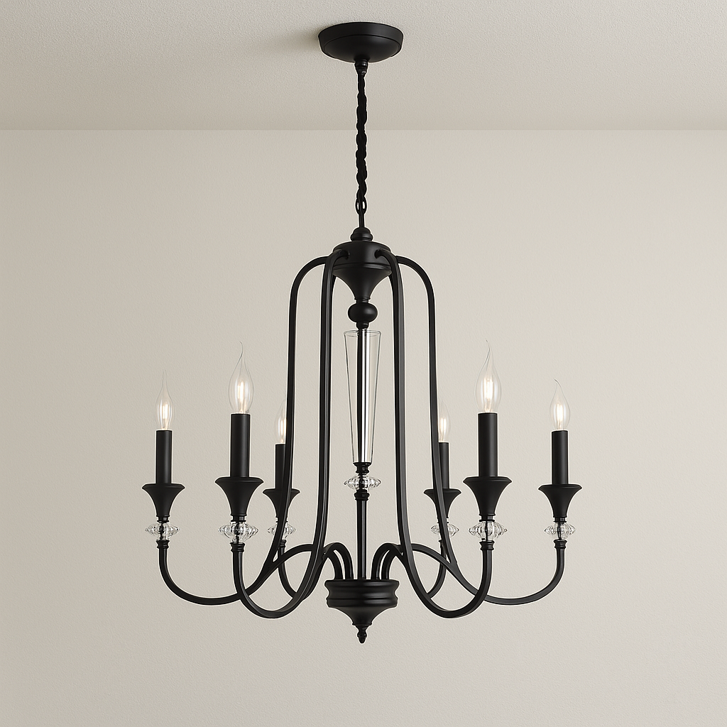 Luminária Pendente Moderna Clássica Candelabro Industrial Metal Velas Halop