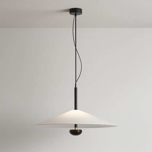 Luminária Pendente Moderna Minimalista LED Metal Acrílico Fenzzi