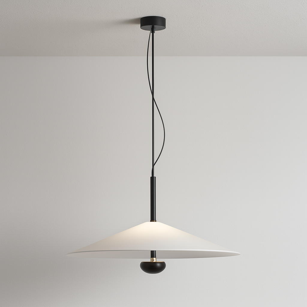Luminária Pendente Moderna Minimalista LED Metal Acrílico Fenzzi