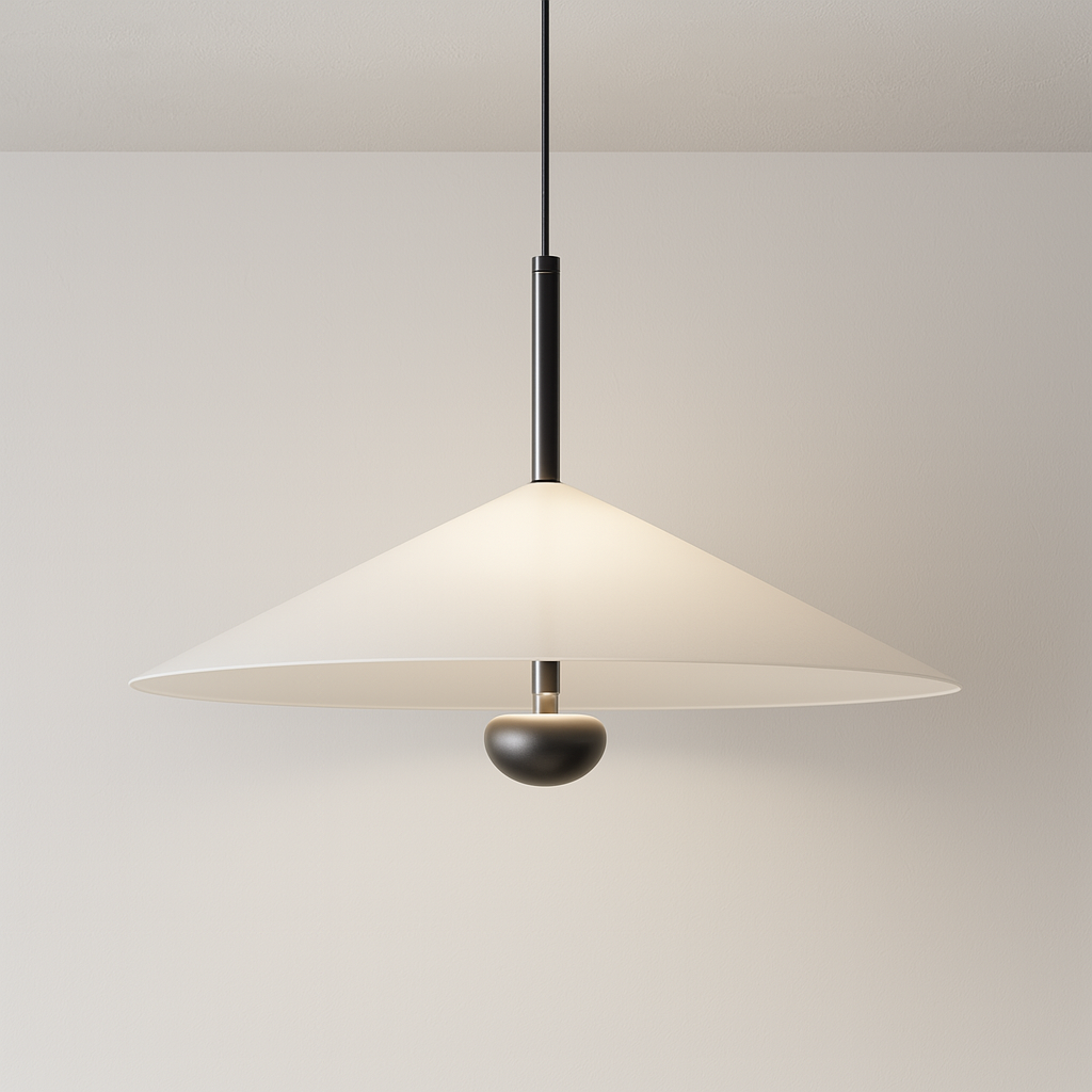 Luminária Pendente Moderna Minimalista LED Metal Acrílico Fenzzi