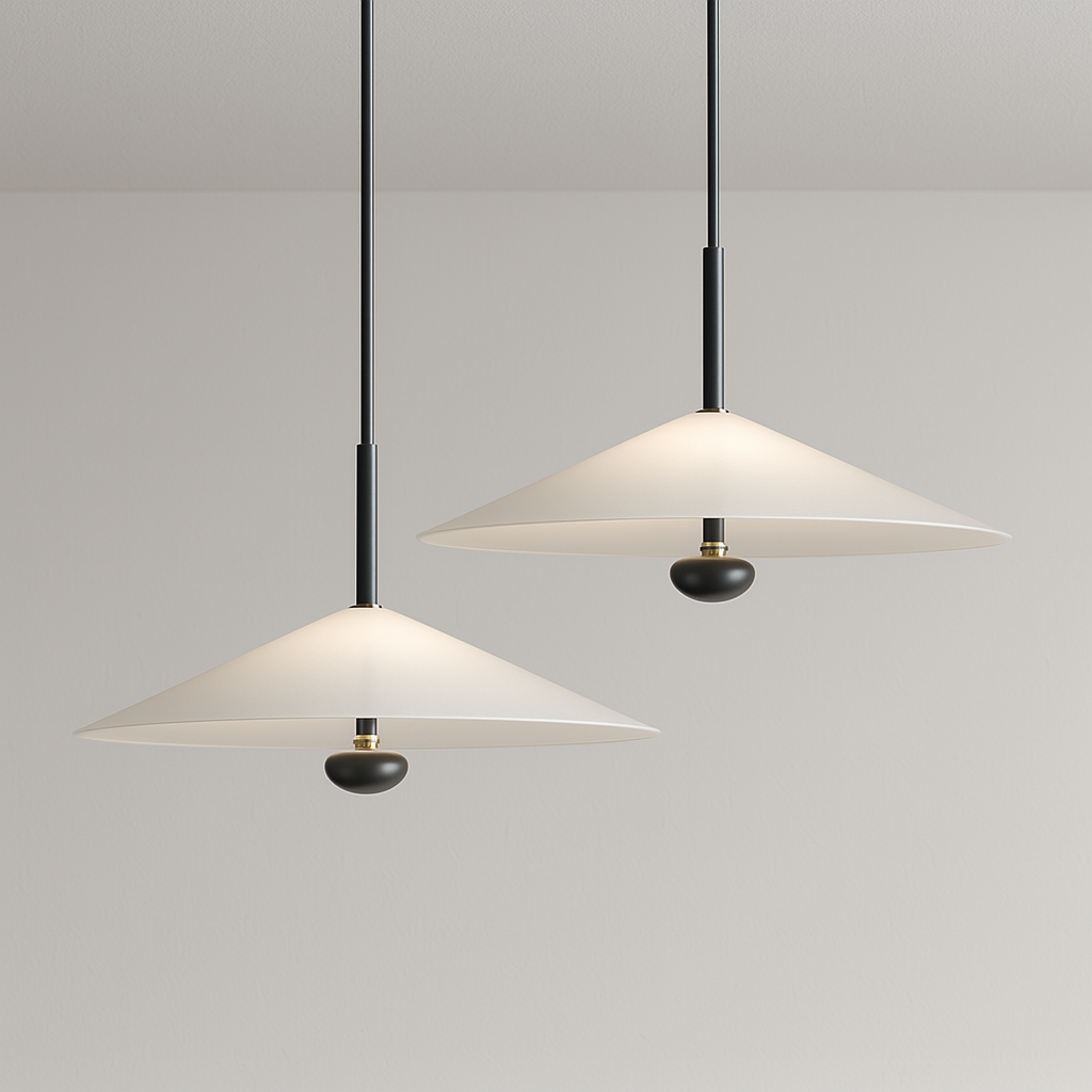 Luminária Pendente Moderna Minimalista LED Metal Acrílico Fenzzi