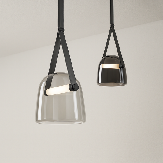 Luminária Pendente Minimalista Moderna Vidro LED Artz