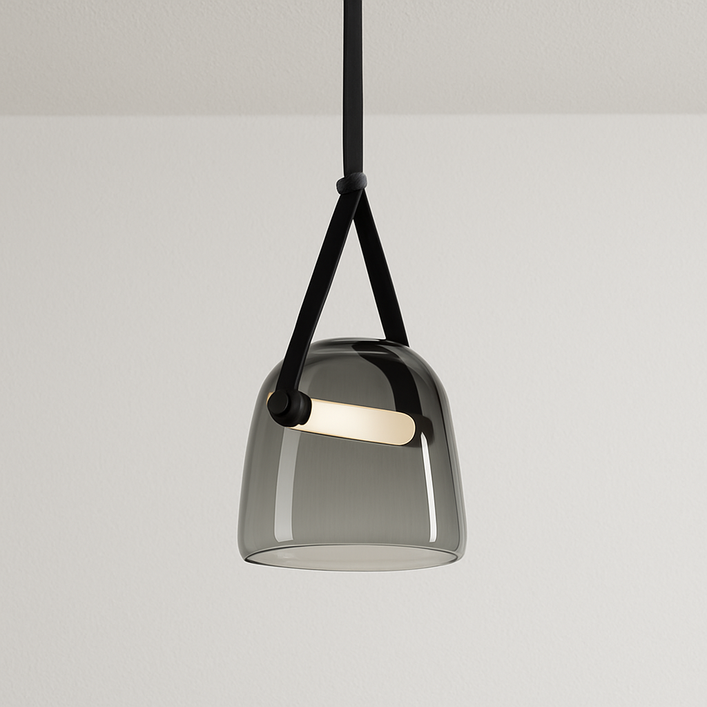 Luminária Pendente Minimalista Moderna Vidro LED Artz