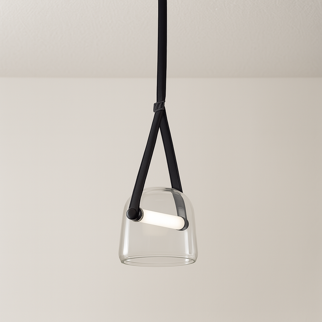 Luminária Pendente Minimalista Moderna Vidro LED Artz