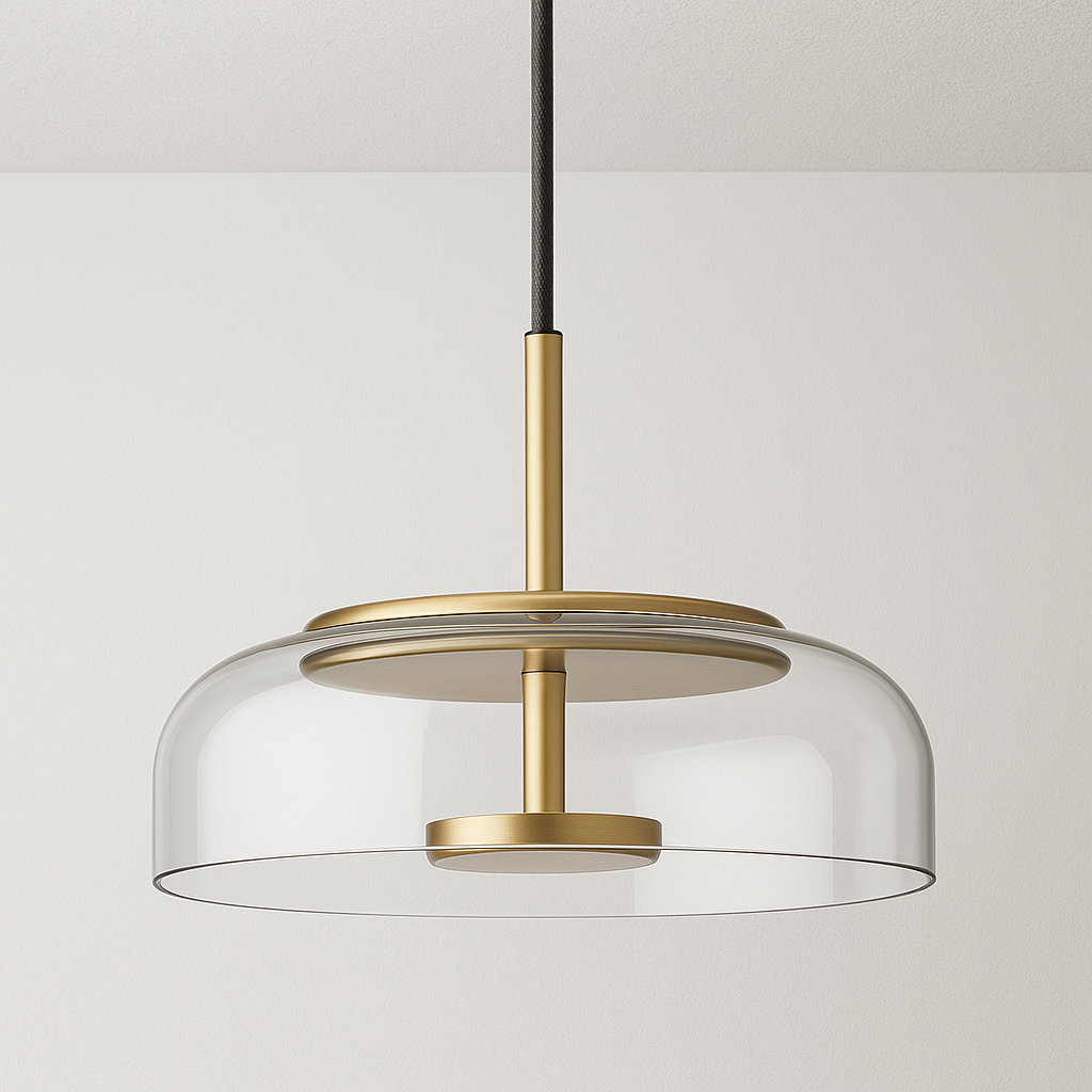 Luminária Pendente Moderno Minimalista Vidro Blossi
