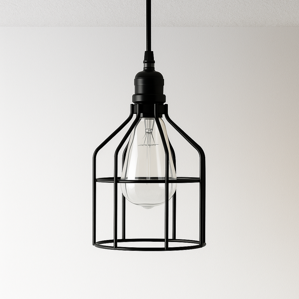 Luminária Pendente Moderno Industrial Retrô Aramado Blind