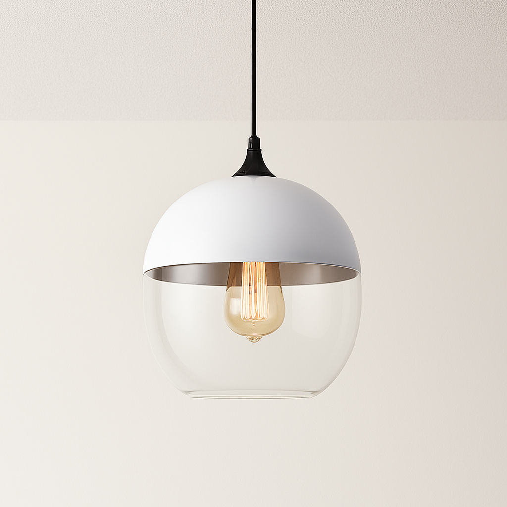 Luminária Pendente Moderna Minimalista Vidro Grace