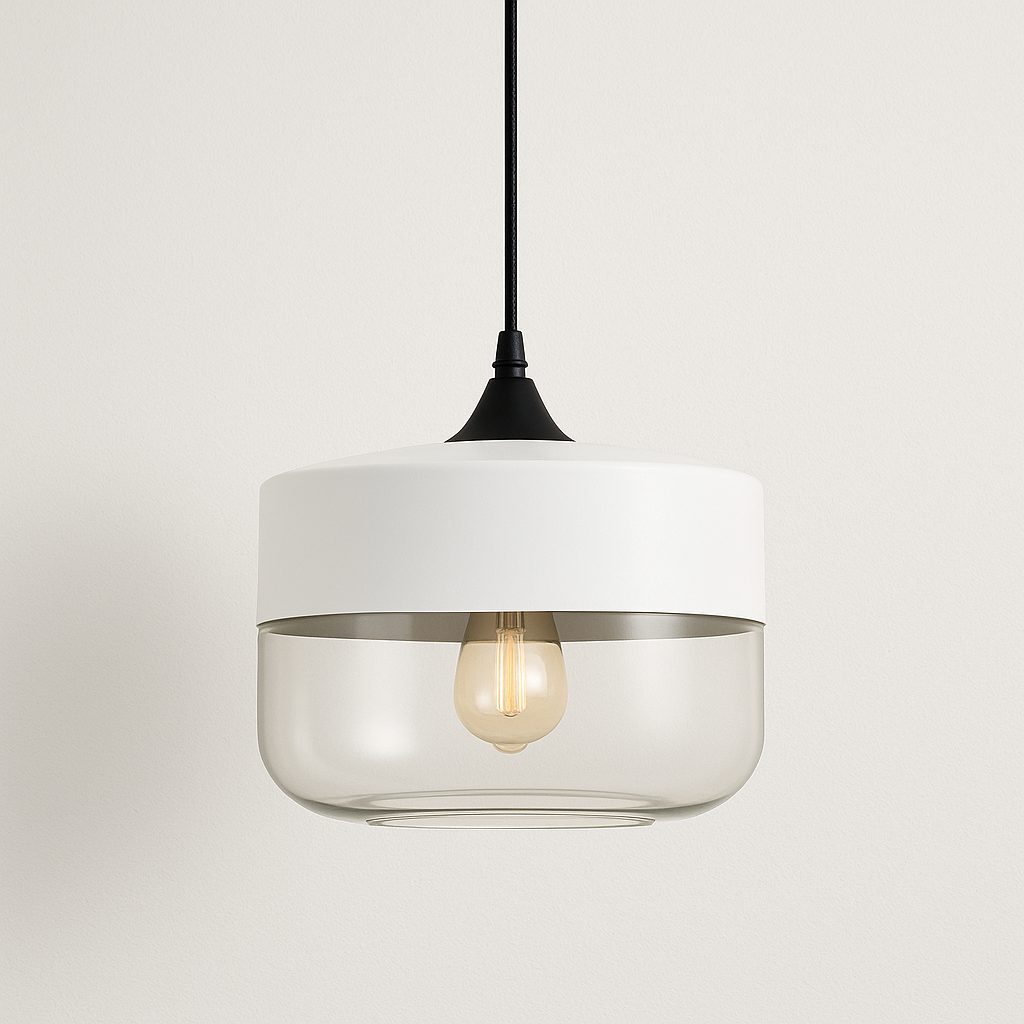 Luminária Pendente Moderna Minimalista Vidro Grace