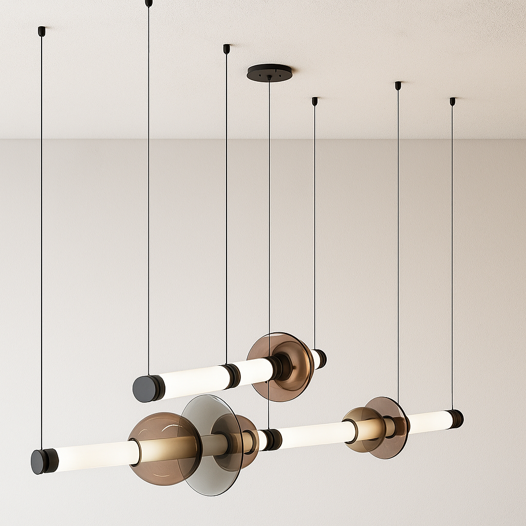 Luminária Pendente Moderna Minimalista Metal Vidro Satalle