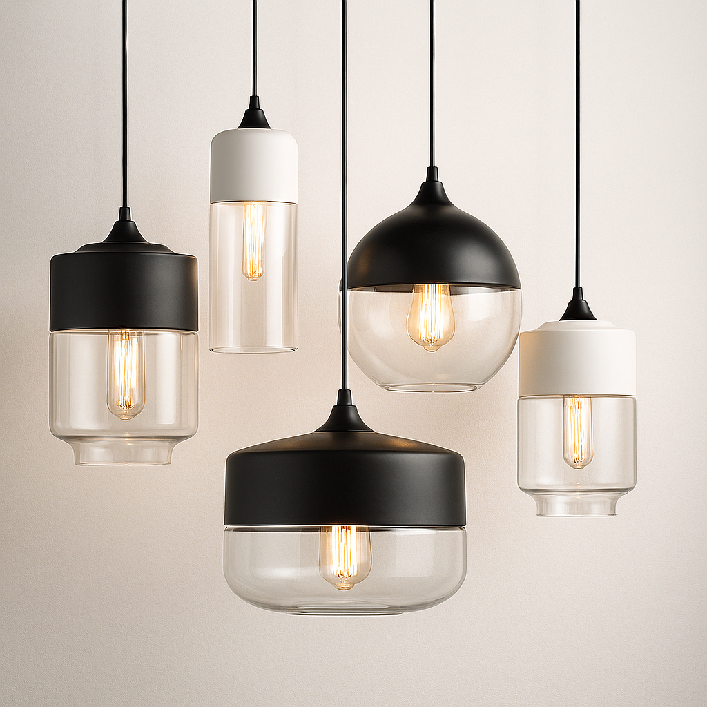Luminária Pendente Moderna Minimalista Vidro Grace