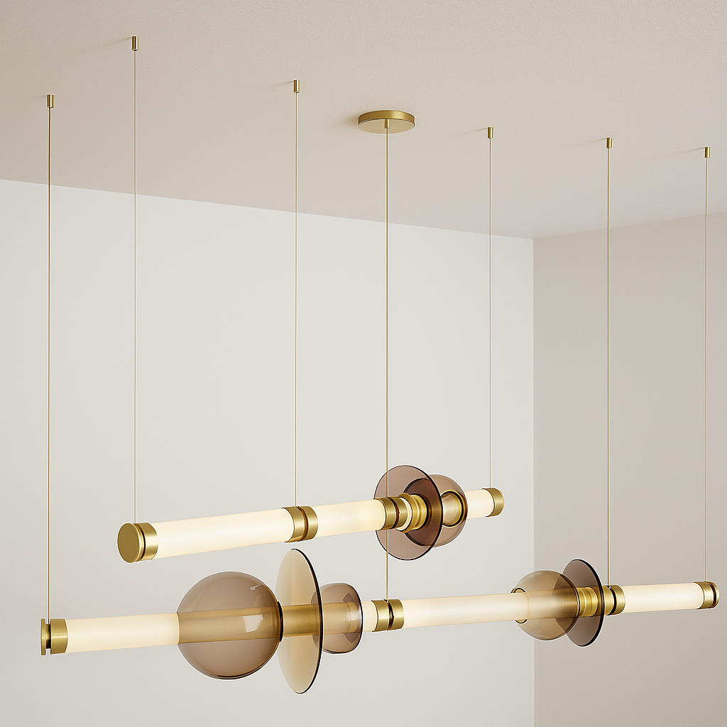 Luminária Pendente Moderna Minimalista Metal Vidro Satalle