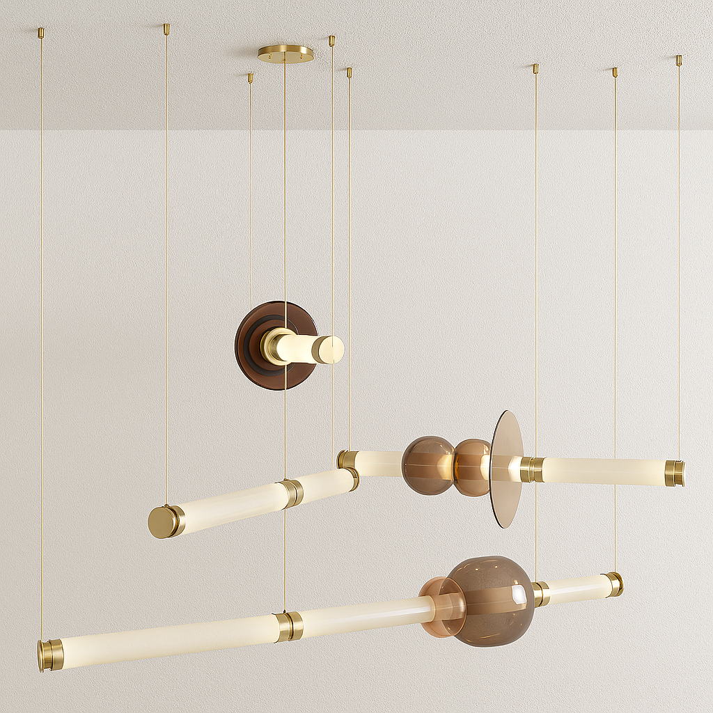 Luminária Pendente Moderna Minimalista Metal Vidro Satalle
