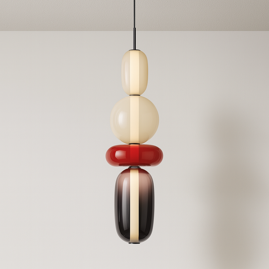Luminária Pendente Moderno Minimalista Vidro Gapy Nui