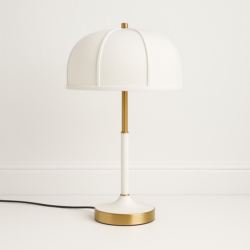 Luminária de Mesa Moderno Minimalista Metal Tecido Japanase