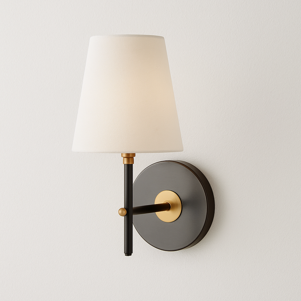 Luminária Arandela Moderna Minimalista Tecido Gaon