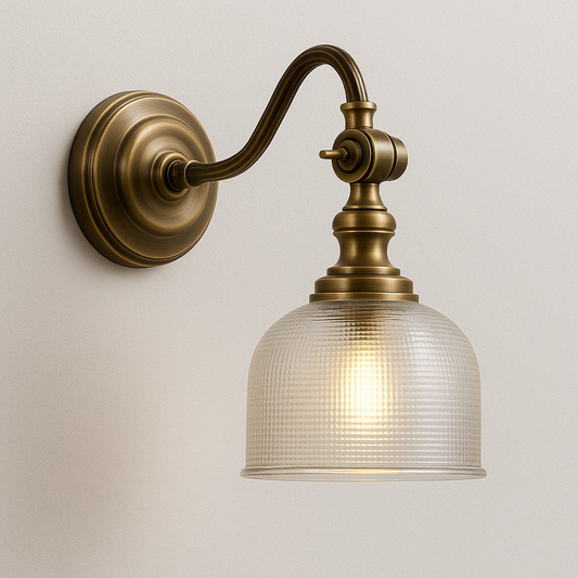 Luminária Arandela Moderna Minimalista Vidro Metal Dinasti