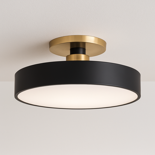 Luminária Plafon Moderna Minimalista LED Metal Acrílico Alure