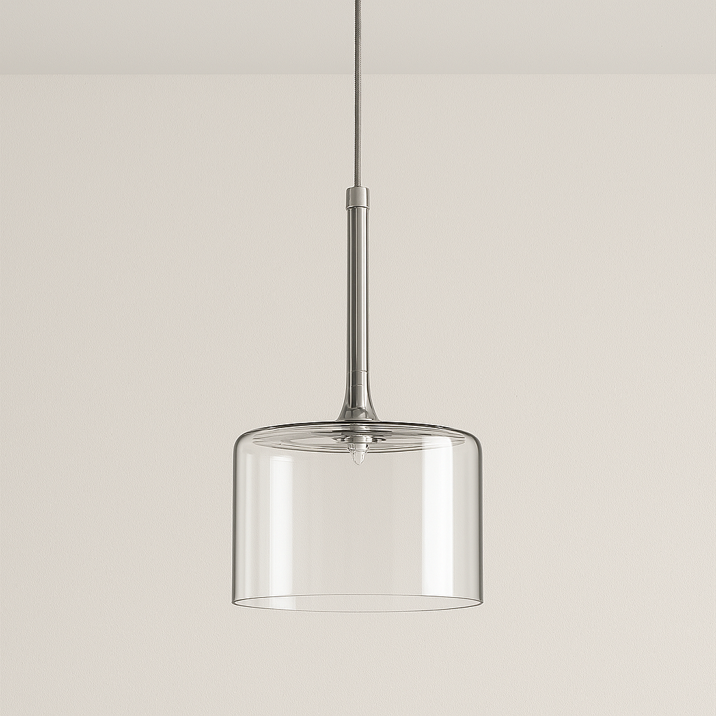 Luminária Pendente Moderno Minimalista Vidro Klaus