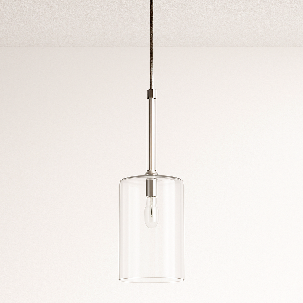 Luminária Pendente Moderno Minimalista Vidro Klaus