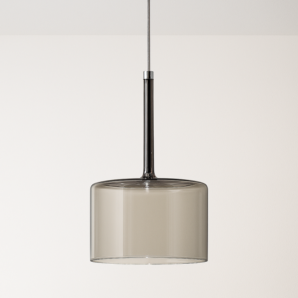 Luminária Pendente Moderno Minimalista Vidro Klaus