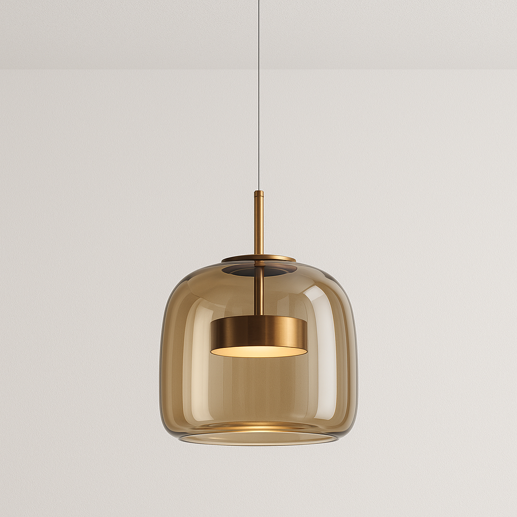 Luminária Pendente Moderno Minimalista Vidro Zahraa