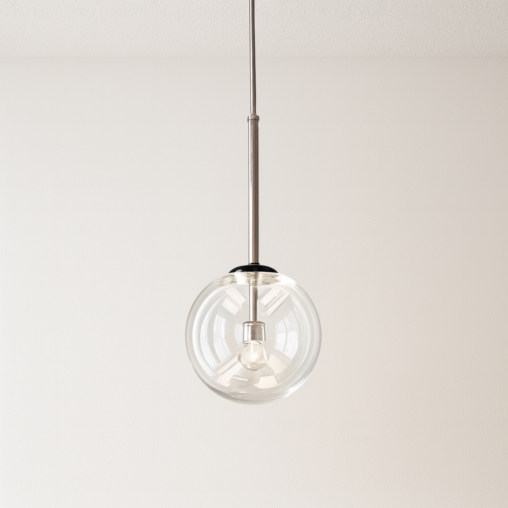 Luminária Pendente Moderna Minimalista Globo de Vidro Upper