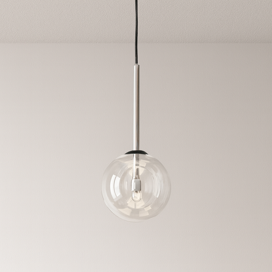 Luminária Pendente Moderna Minimalista Globo de Vidro Upper