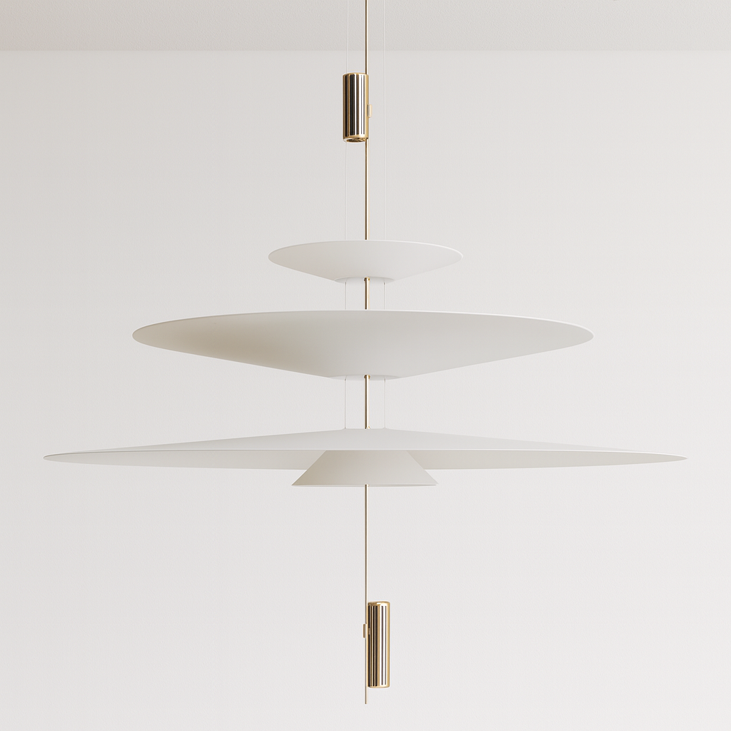 Luminária Pendente Moderno Minimalista Flamingo LED 4 Camadas