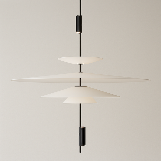 Luminária Pendente Moderno Minimalista Flamingo LED 4 Camadas