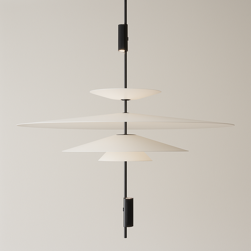 Luminária Pendente Moderno Minimalista Flamingo LED 4 Camadas
