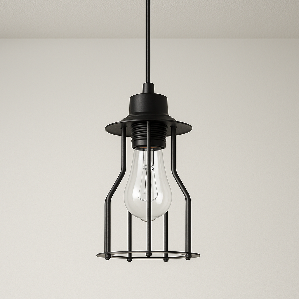 Luminária Pendente Moderno Industrial Retrô Aramado Mezzi